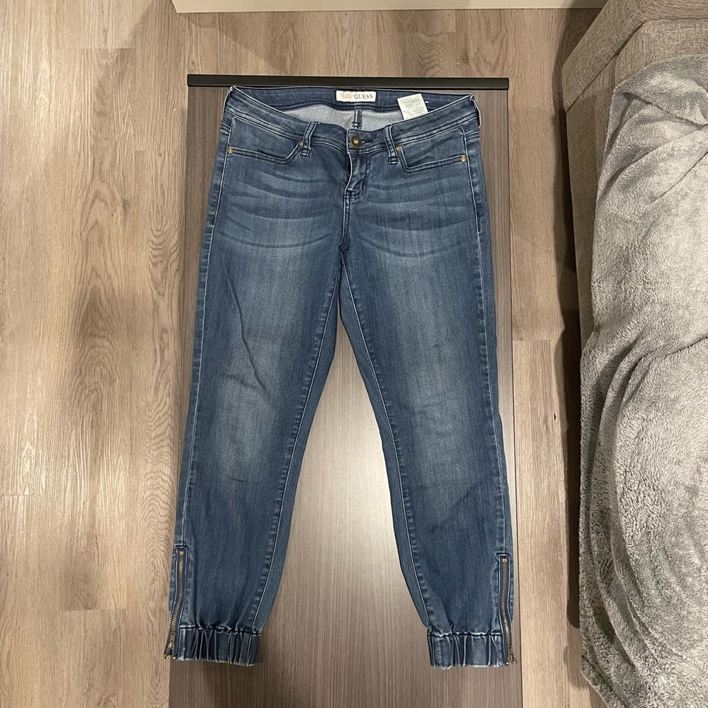 Guess Dark Blue Ankle Jeans